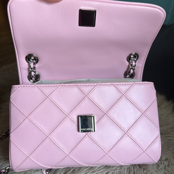 Tory Burch Pink Quilted Chain Shoulder Bag - Picture 6 of 9
